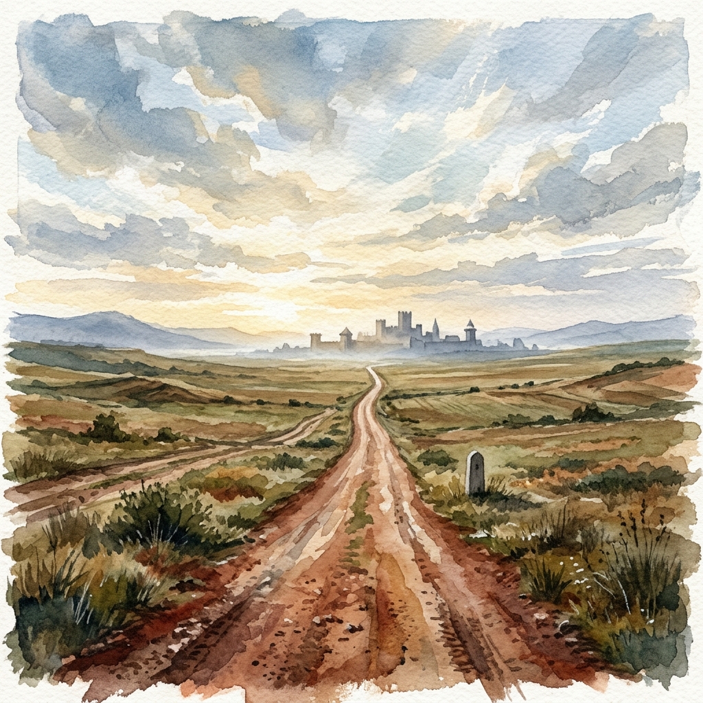 帝国の街道が南へ延びる