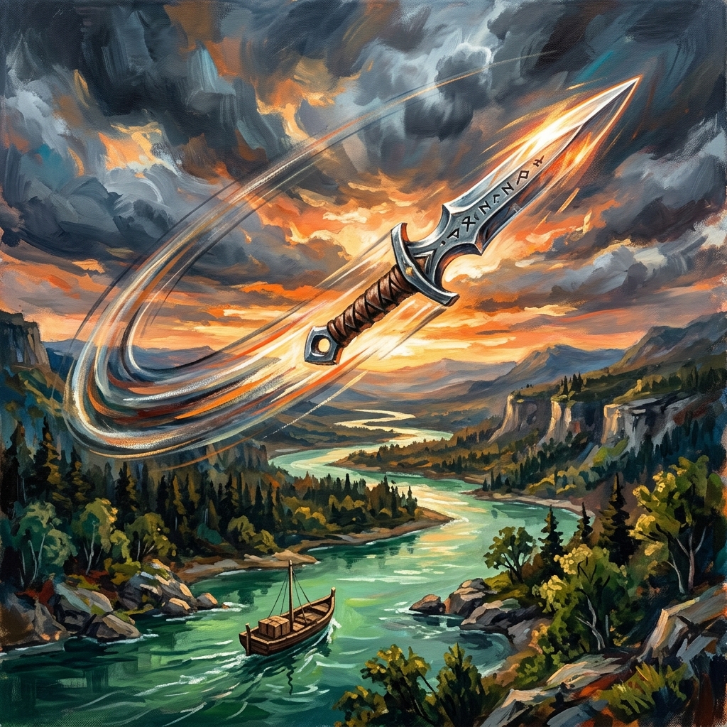 風を切る短剣の軌跡